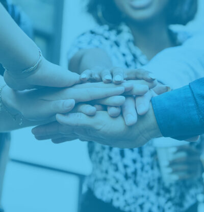 team hands