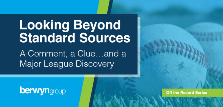 Off the Record Series Looking Beyond Standard Sources