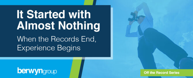 it started with almost nothing off the record series