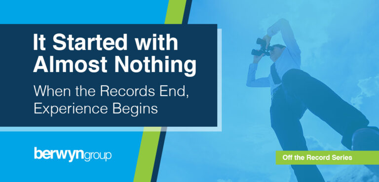 it started with almost nothing off the record series