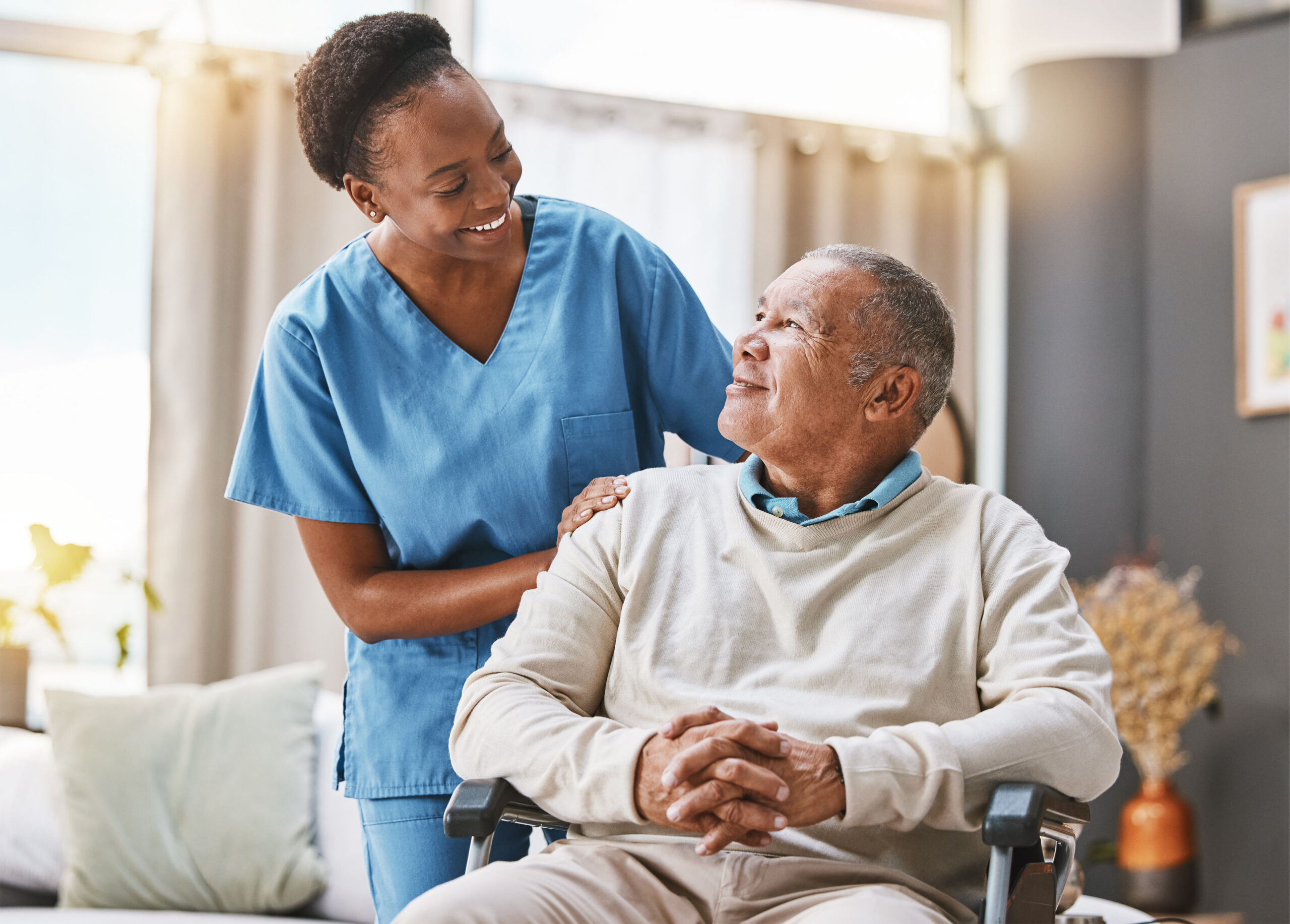 nurse and patient